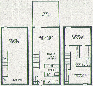 Mimosa Townhouse: Northgate Apartments - Columbus, Ohio